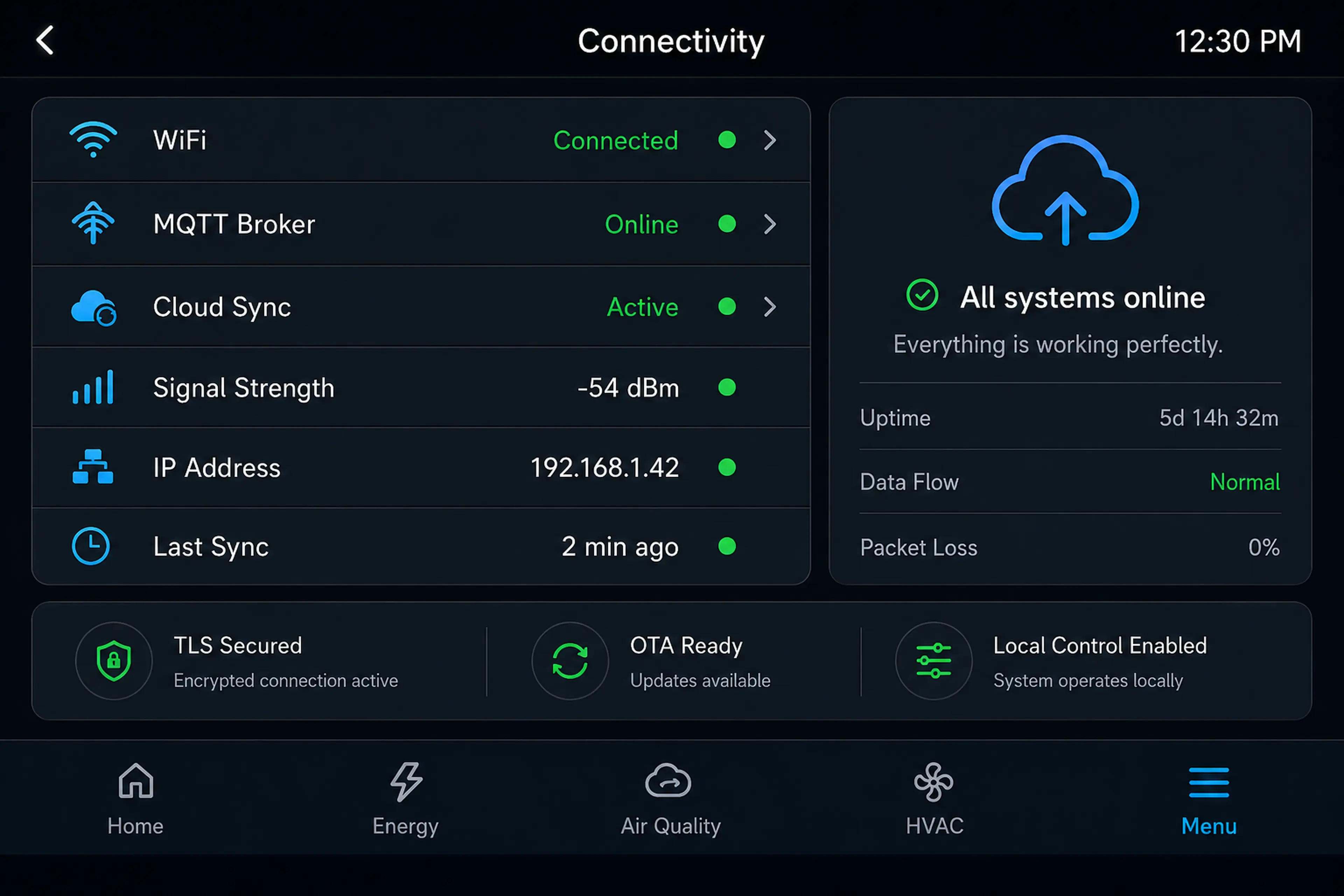 NexaGrid Panel Smart Building IoT Interface