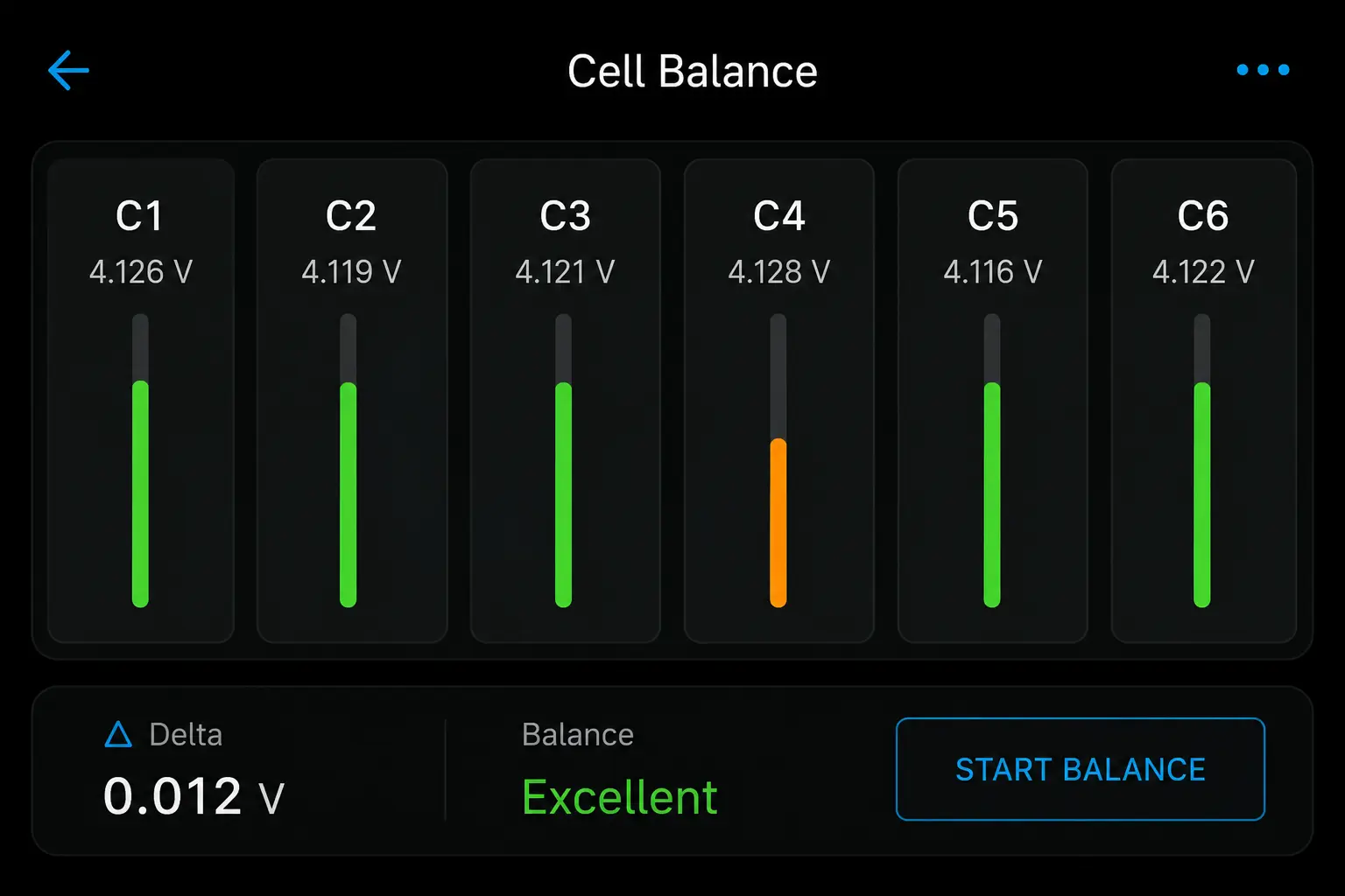 VoltDock X1 Battery Analyzer UI